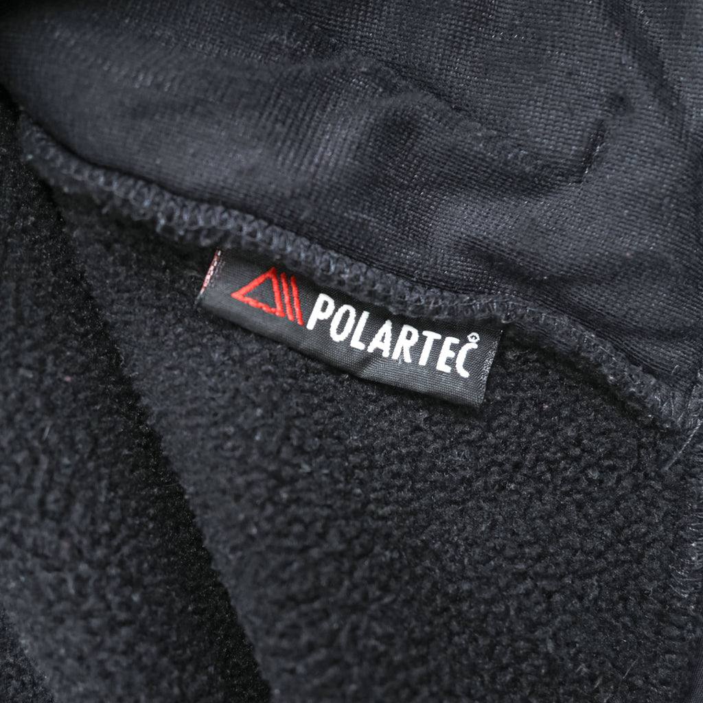 THE NORTH FACE デナリ ナイロン切替 フリースベスト S ブラック POLARTEC ポーラテック ドローコード