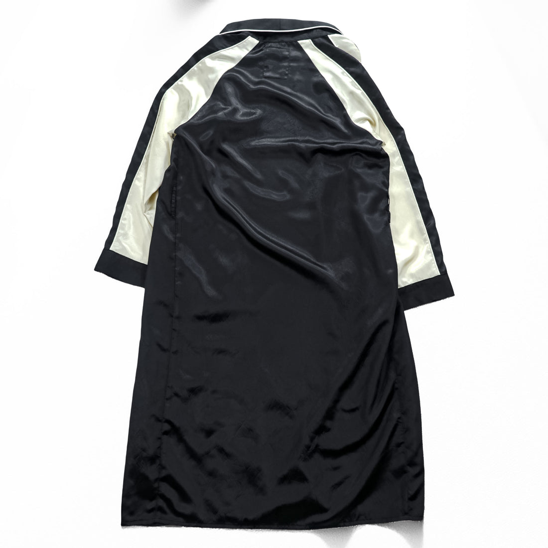 unrelaxing Satin Souvenir Gown Coat FREE Black, Gold 
