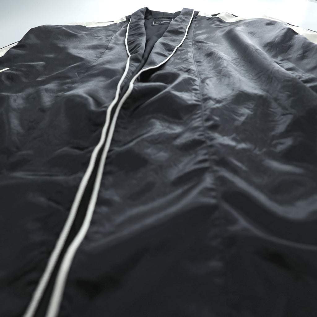 unrelaxing Satin Souvenir Gown Coat FREE Black, Gold 