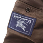 BURBERRY 80年代 イタリア製 ヴィンテージ ツイード テーラードジャケット ブレザー XL ブラウン 3B メランジ ウール LORD