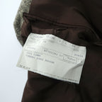 BURBERRY 80年代 イタリア製 ヴィンテージ ツイード テーラードジャケット ブレザー XL ブラウン 3B メランジ ウール LORD