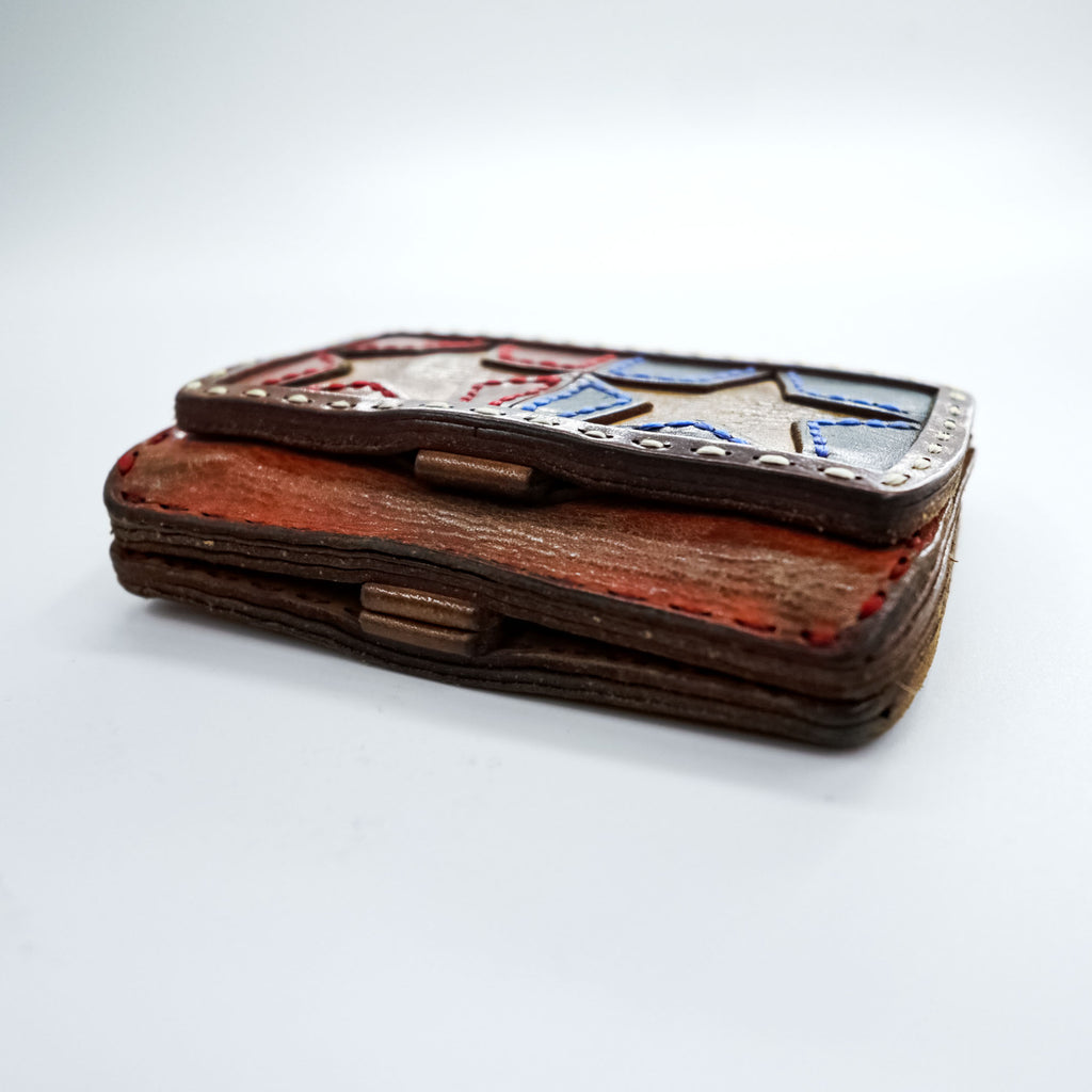 OJAGA DESIGN Japan Made Wallet Red, Blue, Brown × TAMIYA
