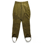 Vintage 1960s Soviet Army Trousers Cargo Work Pants M Khaki Soviet USSR Military Galife Riding Breeches Stirrup Pants Size 48-3 Approx L