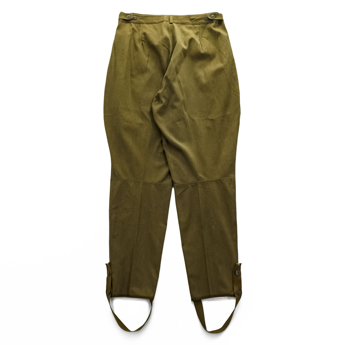 Vintage 1960s Soviet Army Trousers Cargo Work Pants M Khaki Soviet USSR Military Galife Riding Breeches Stirrup Pants Size 48-3 Approx L
