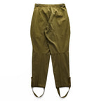 Vintage 1960s Soviet Army Trousers Cargo Work Pants M Khaki Soviet USSR Military Galife Riding Breeches Stirrup Pants Size 48-3 Approx L