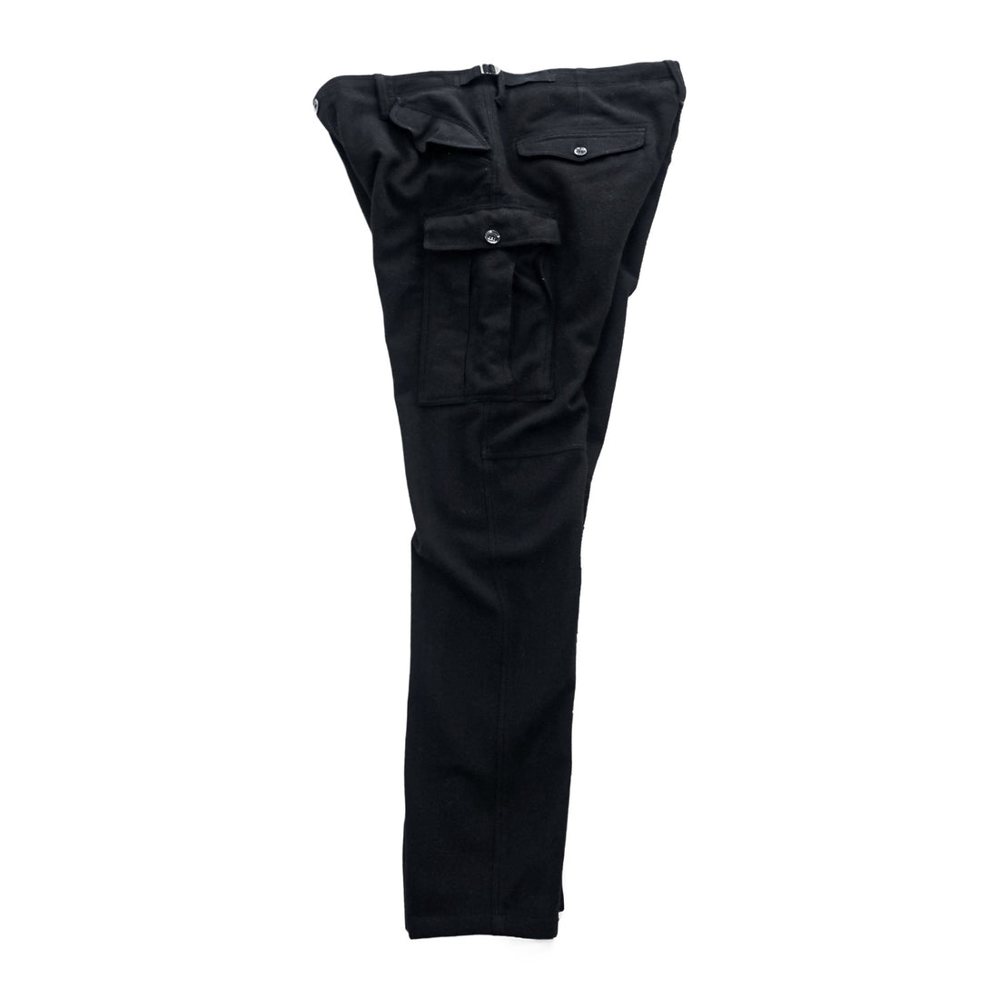 BURBERRY cargo work pants, size XL, black, Melton wool.
