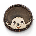 OJAGA DESIGN Made in Japan Coin Wallet Brown × Monchhichi