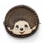 OJAGA DESIGN Made in Japan Coin Wallet Brown × Monchhichi