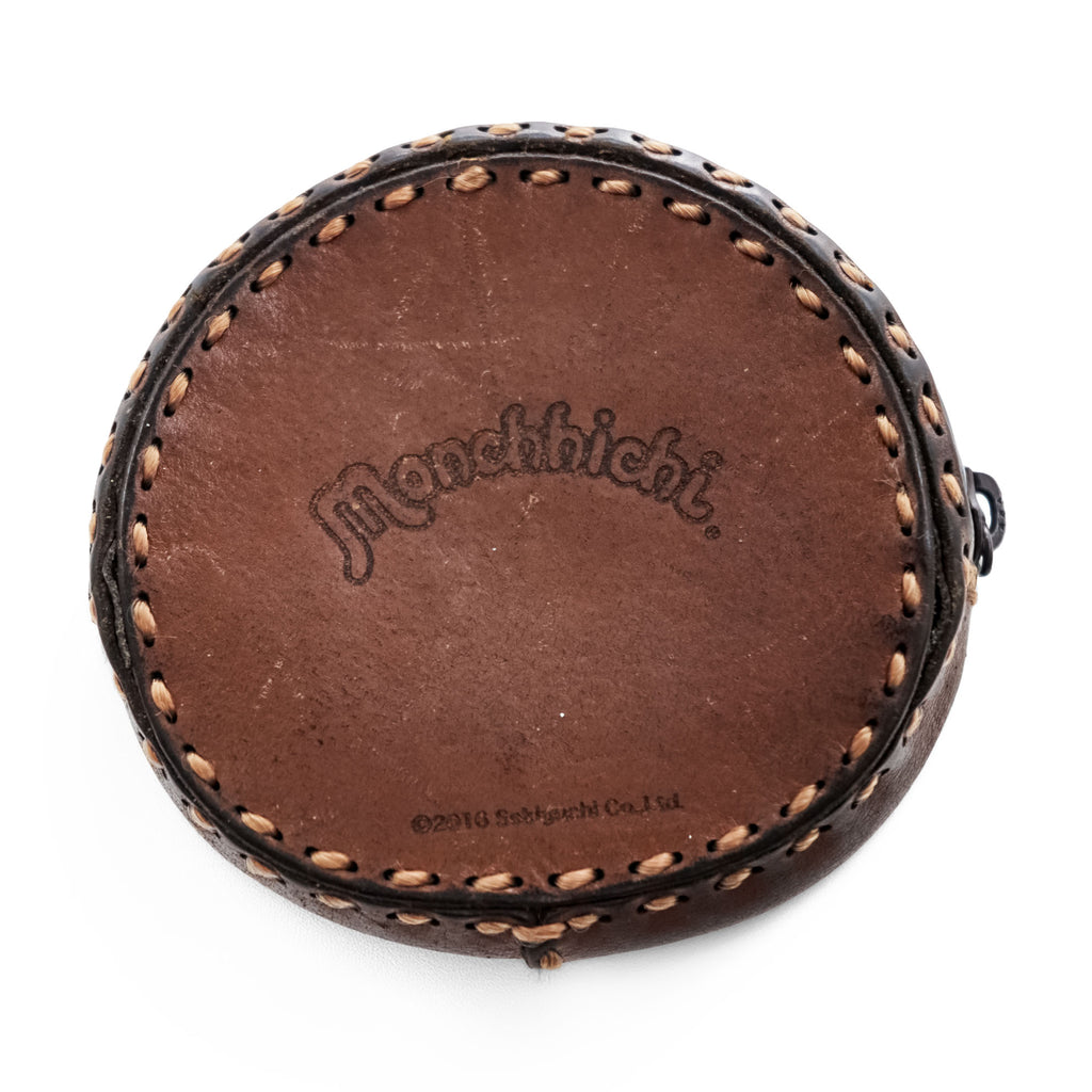 OJAGA DESIGN Made in Japan Coin Wallet Brown × Monchhichi