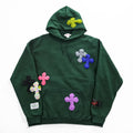 SYUMAN × Y.A.R.N. × GR8 × FRUIT OF THE LOOM Pullover Sweatshirt Hoodie XL Green brushed lining SUPER COTTON