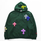 SYUMAN × Y.A.R.N. × GR8 × FRUIT OF THE LOOM Pullover Sweatshirt Hoodie XL Green brushed lining SUPER COTTON
