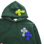 SYUMAN × Y.A.R.N. × GR8 × FRUIT OF THE LOOM Pullover Sweatshirt Hoodie XL Green brushed lining SUPER COTTON