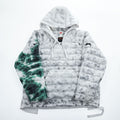 STUSSY × NIKE プルオーバージャケット 中綿 Thermore ECODOWN FIBERS エコダウン L ホワイト ドローコード Insulated Jacket MARBLE HO200610MXP