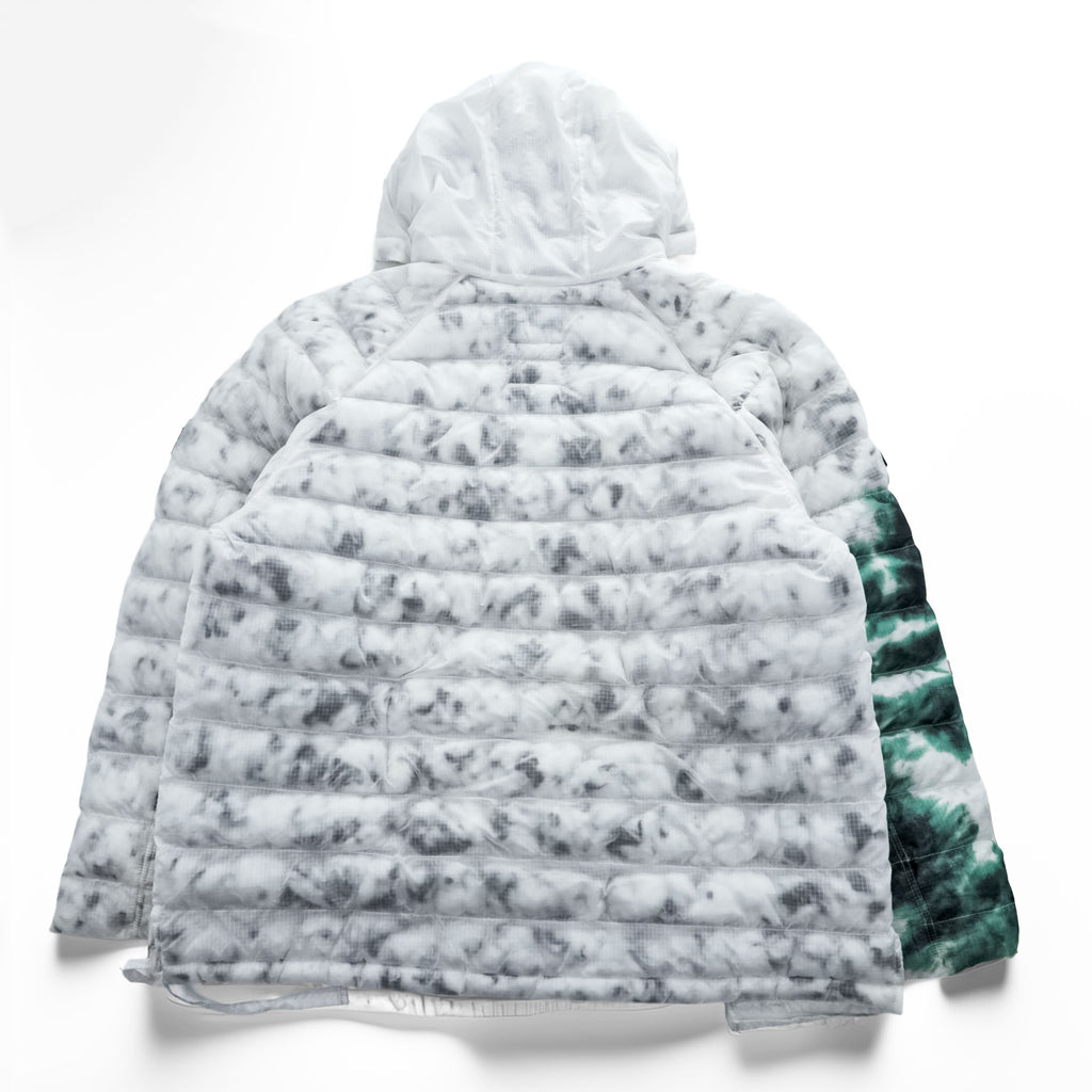 STUSSY × NIKE プルオーバージャケット 中綿 Thermore ECODOWN FIBERS エコダウン L ホワイト ドローコード Insulated Jacket MARBLE HO200610MXP