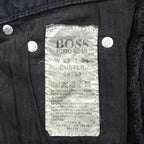 HUGO BOSS Denim Pants Jeans L Black Stretch CUSTER 08364