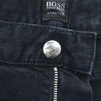 HUGO BOSS Denim Pants Jeans L Black Stretch CUSTER 08364