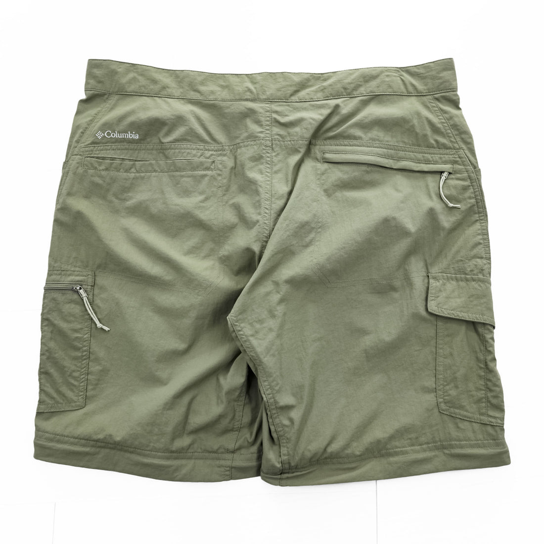 Columbia コンバーチブル カーゴパンツ アウトドア 2WAY ショートパンツ L カーキ OMNI-WICK 吸湿速乾 AM8619