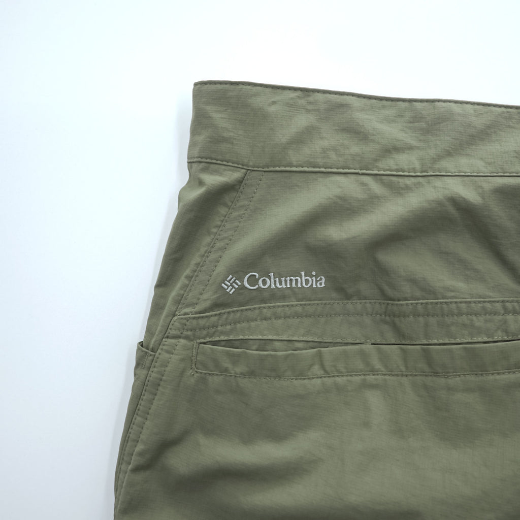 Columbia コンバーチブル カーゴパンツ アウトドア 2WAY ショートパンツ L カーキ OMNI-WICK 吸湿速乾 AM8619