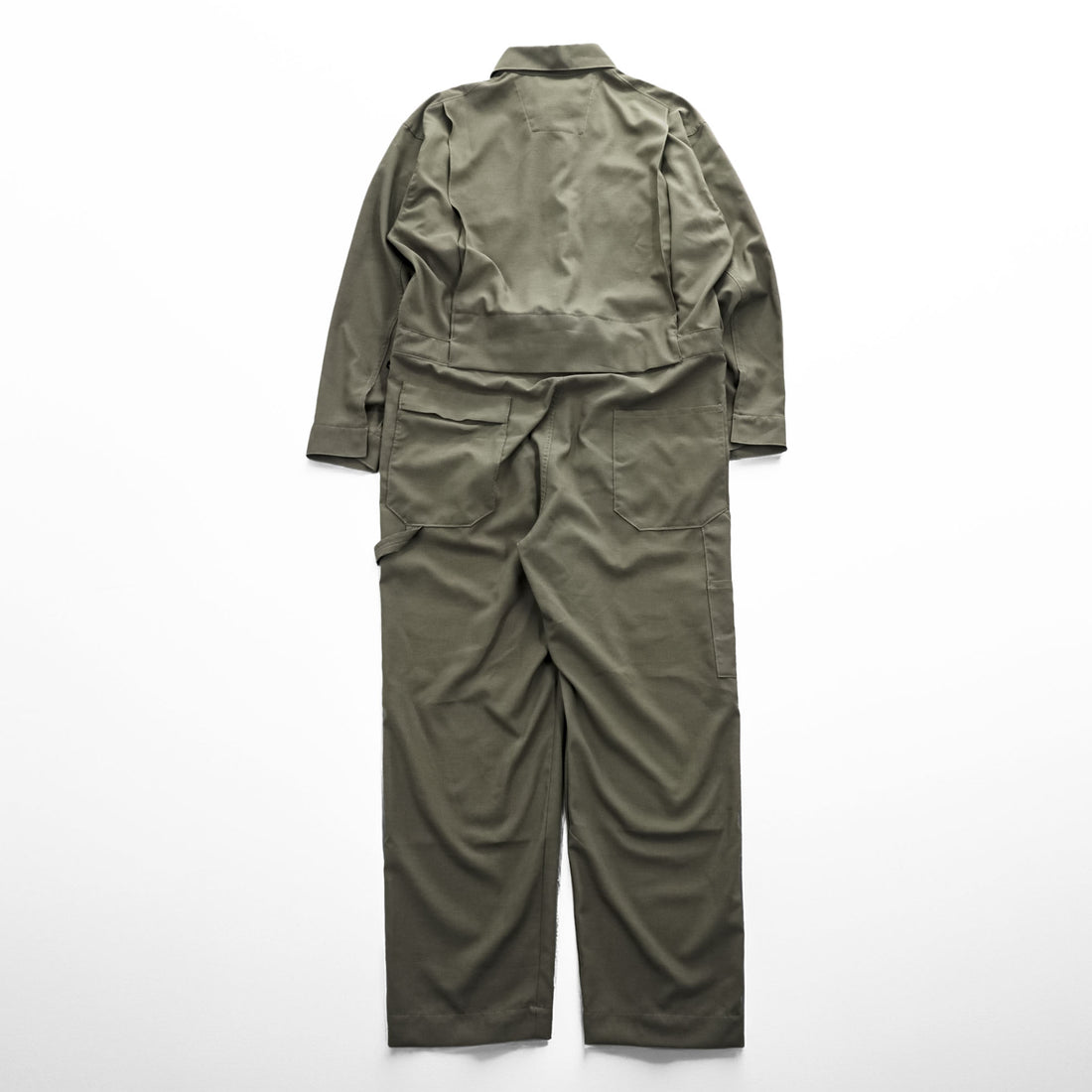 meanswhile 日本製 オールインワン ツナギ ジャンプスーツ M ブラウン Dry Smooth Overall / Dark Oak MW-JKT22108