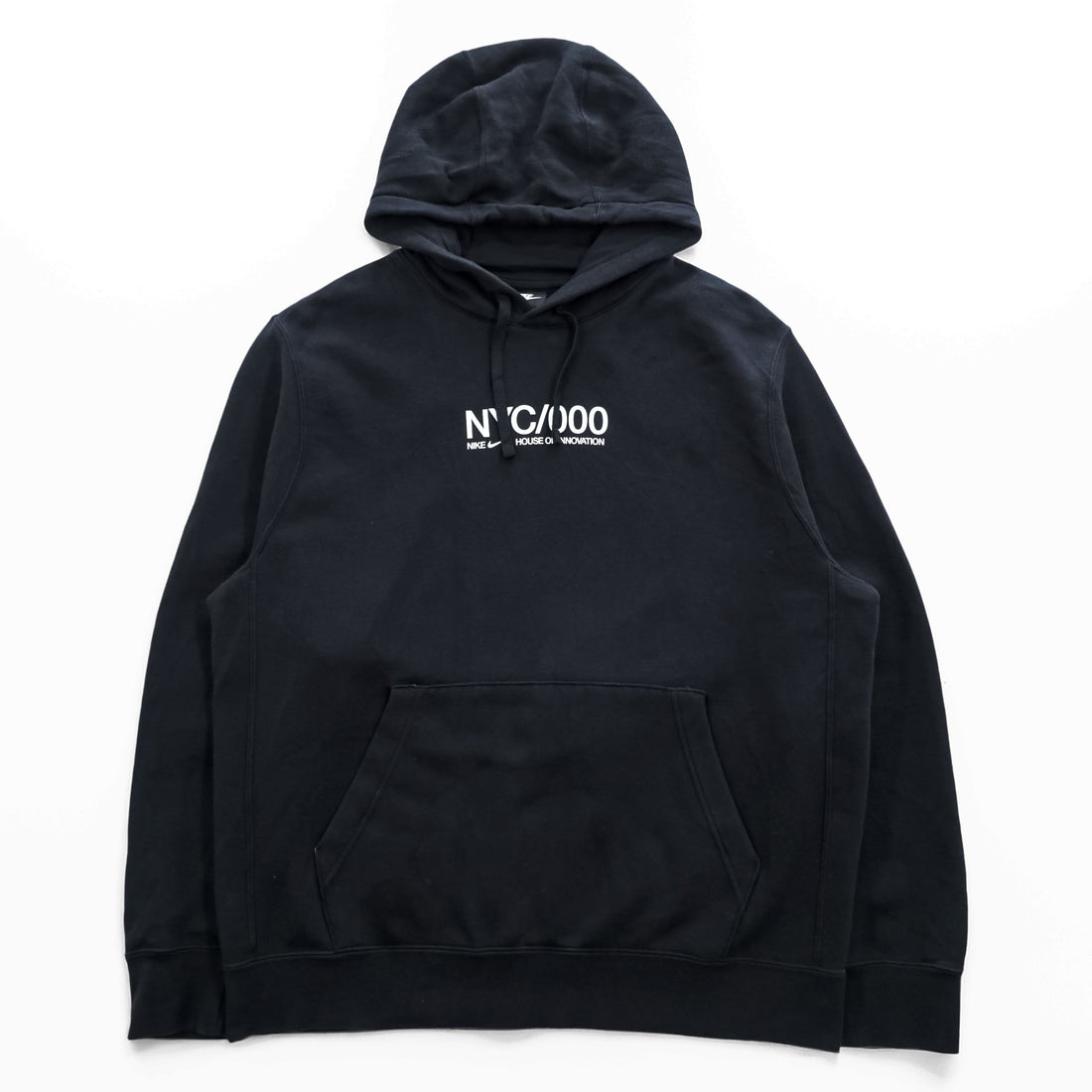 NIKE プルオーバー パーカー L ブラック バックプリント HOUSE OF INNOVATION HOODIE NYC/000