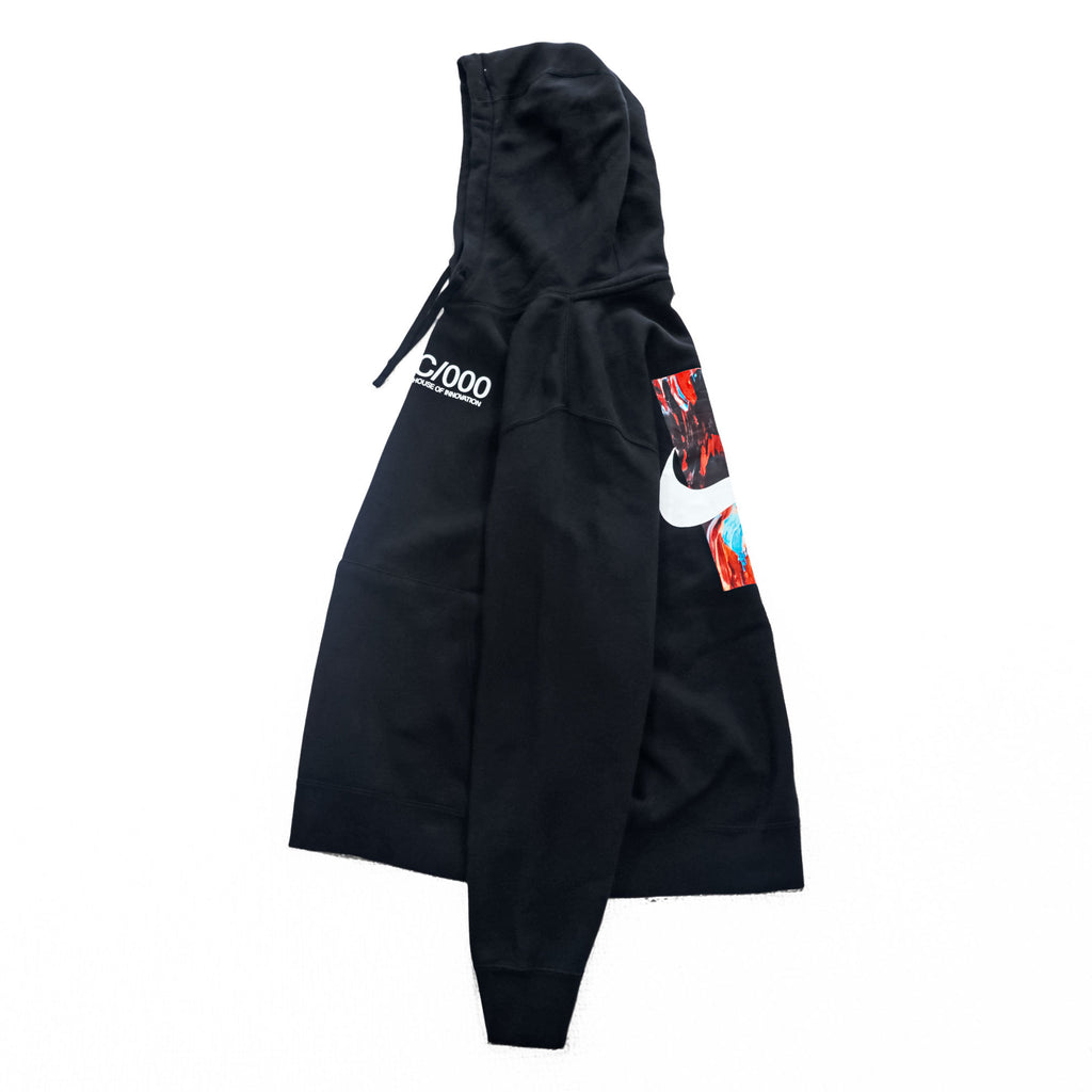 NIKE プルオーバー パーカー L ブラック バックプリント HOUSE OF INNOVATION HOODIE NYC/000