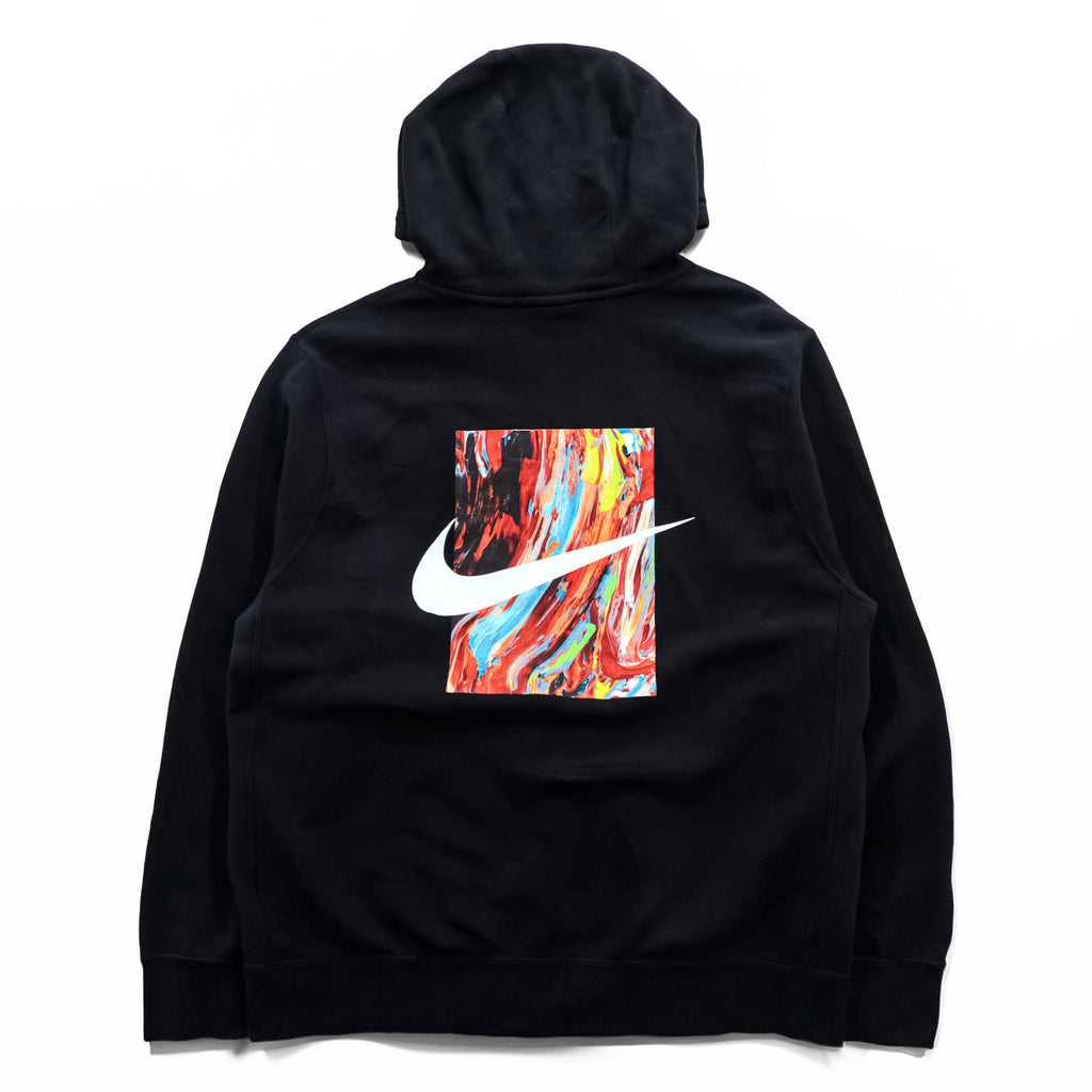 NIKE プルオーバー パーカー L ブラック バックプリント HOUSE OF INNOVATION HOODIE NYC/000