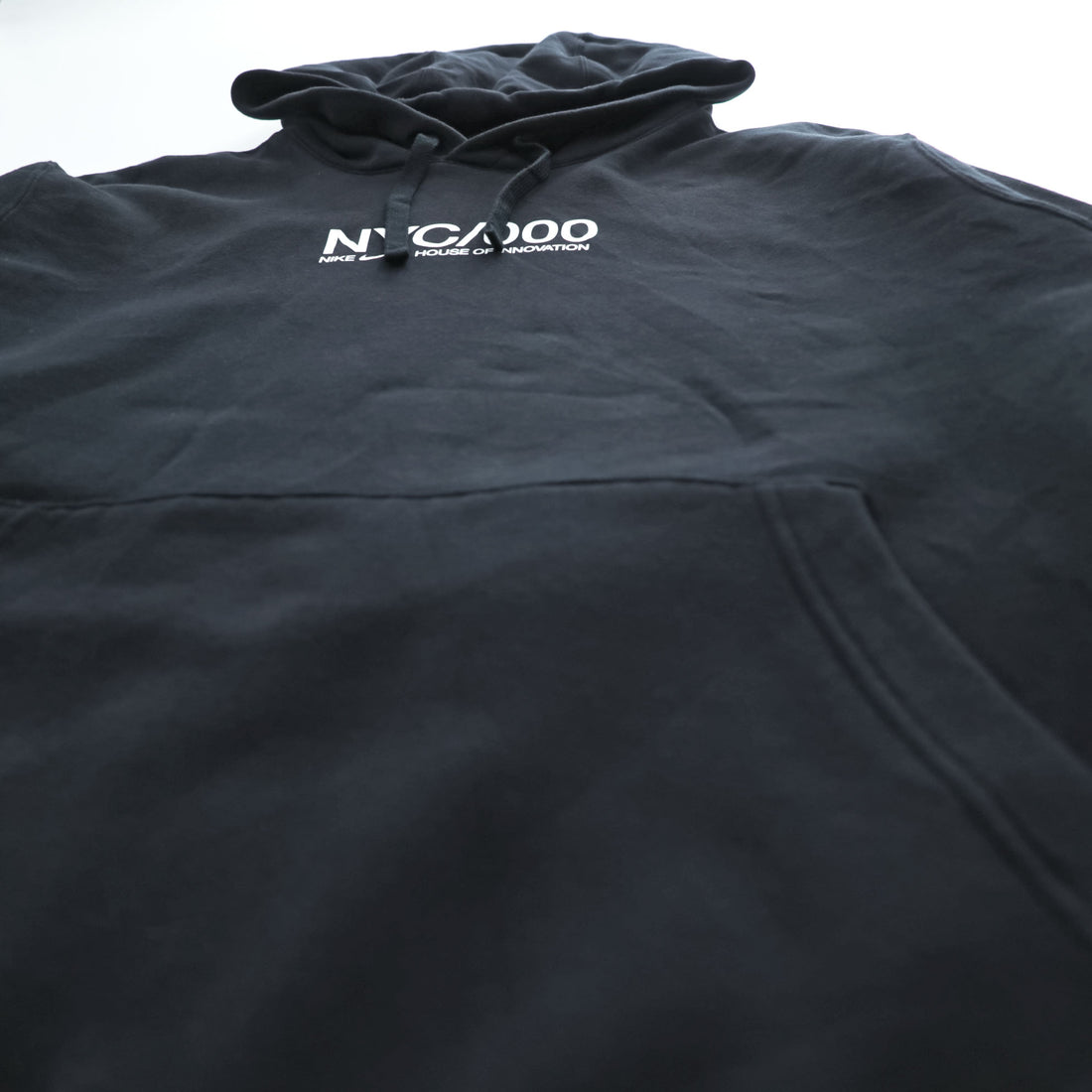 NIKE プルオーバー パーカー L ブラック バックプリント HOUSE OF INNOVATION HOODIE NYC/000