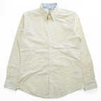 Brooks Brothers 1818 Regent Non-Iron Button-Down Shirt Yellow White Stripe Men’s M