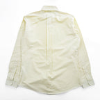 Brooks Brothers 1818 Regent Non-Iron Button-Down Shirt Yellow White Stripe Men’s M