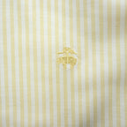 Brooks Brothers 1818 Regent Non-Iron Button-Down Shirt Yellow White Stripe Men’s M