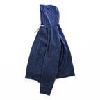 Polo Ralph Lauren Reverse Weave Zip Up Hoodie XXL, Blue, Brushed Lining, Oversized, Small Pony Logo Embroidery