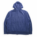 Polo Ralph Lauren Reverse Weave Zip Up Hoodie XXL, Blue, Brushed Lining, Oversized, Small Pony Logo Embroidery