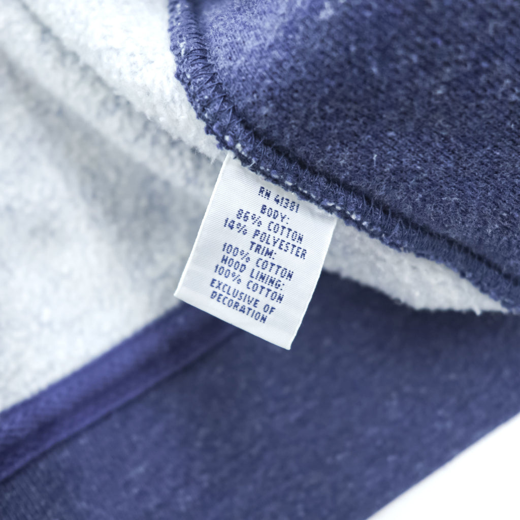 Polo Ralph Lauren Reverse Weave Zip Up Hoodie XXL, Blue, Brushed Lining, Oversized, Small Pony Logo Embroidery