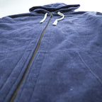 Polo Ralph Lauren Reverse Weave Zip Up Hoodie XXL, Blue, Brushed Lining, Oversized, Small Pony Logo Embroidery