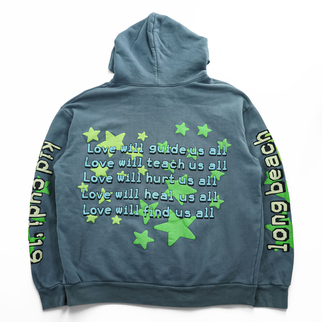 Cactus Plant Flea Market ( CPFM ) × Kid Cudi プルオーバー パーカー Enter Galactic Hoodie L ヘビーウェイト コットン 蓄光プリント 総柄 星