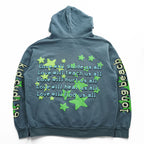 Cactus Plant Flea Market ( CPFM ) × Kid Cudi プルオーバー パーカー Enter Galactic Hoodie L ヘビーウェイト コットン 蓄光プリント 総柄 星