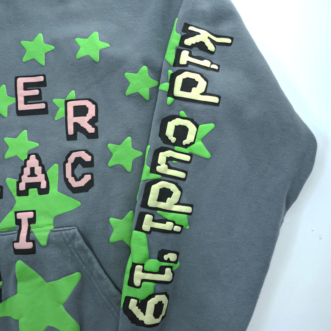 Cactus Plant Flea Market ( CPFM ) × Kid Cudi プルオーバー パーカー Enter Galactic Hoodie L ヘビーウェイト コットン 蓄光プリント 総柄 星