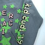 Cactus Plant Flea Market ( CPFM ) × Kid Cudi プルオーバー パーカー Enter Galactic Hoodie L ヘビーウェイト コットン 蓄光プリント 総柄 星