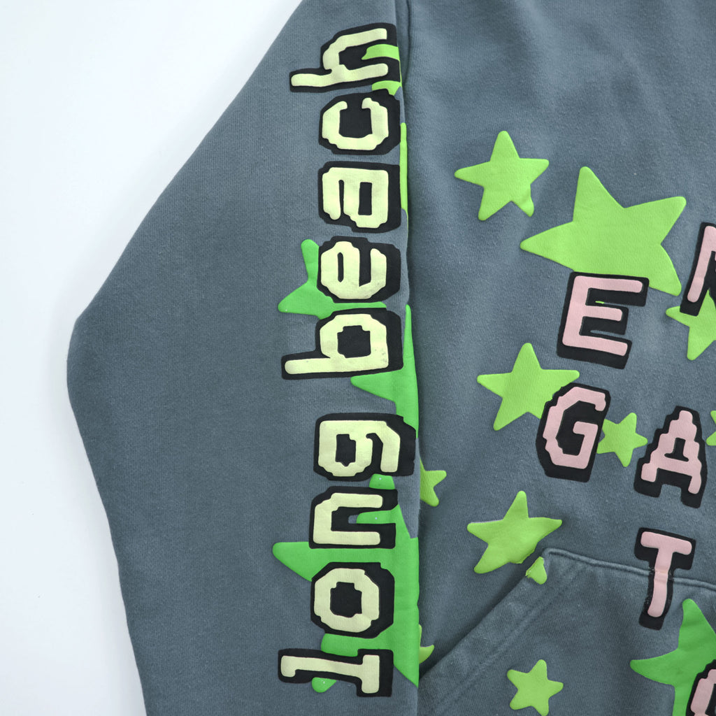 Cactus Plant Flea Market ( CPFM ) × Kid Cudi プルオーバー パーカー Enter Galactic Hoodie L ヘビーウェイト コットン 蓄光プリント 総柄 星