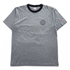 Hanes Ringer T-Shirt, Size XL, Gray, One-Point Logo, All-American Comfort