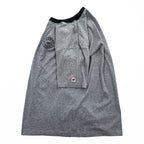 Hanes Ringer T-Shirt, Size XL, Gray, One-Point Logo, All-American Comfort