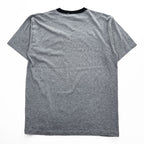 Hanes Ringer T-Shirt, Size XL, Gray, One-Point Logo, All-American Comfort