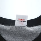 Hanes Ringer T-Shirt, Size XL, Gray, One-Point Logo, All-American Comfort