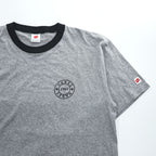 Hanes Ringer T-Shirt, Size XL, Gray, One-Point Logo, All-American Comfort