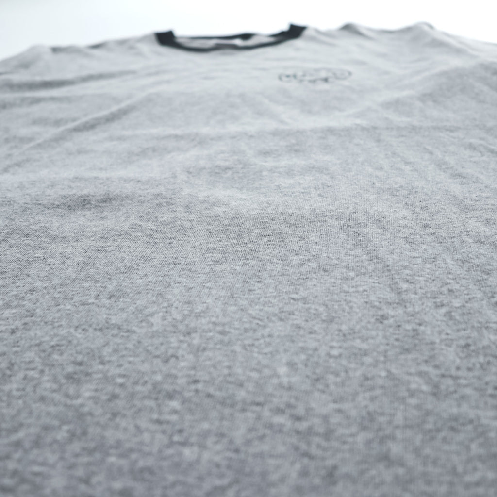 Hanes Ringer T-Shirt, Size XL, Gray, One-Point Logo, All-American Comfort