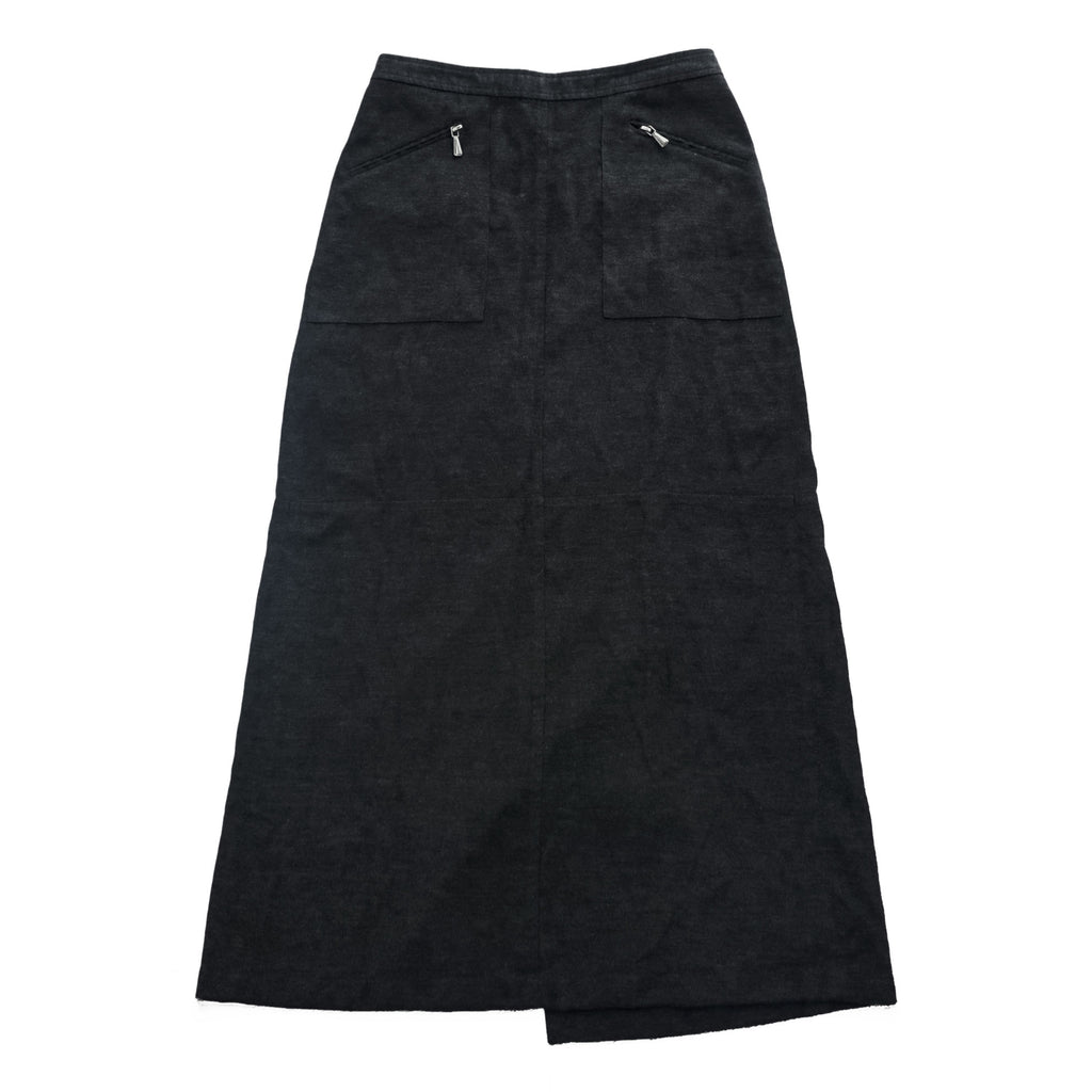 A|X ARMANI EXCHANGE 90s Vintage Long Wrap Skirt M Gray