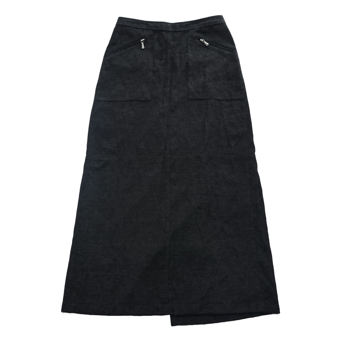 A|X ARMANI EXCHANGE 90年代 ヴィンテージ ロング ラップスカート M ダークグレー フレア