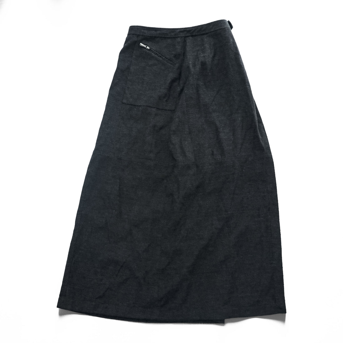 A|X ARMANI EXCHANGE 90s Vintage Long Wrap Skirt M Gray