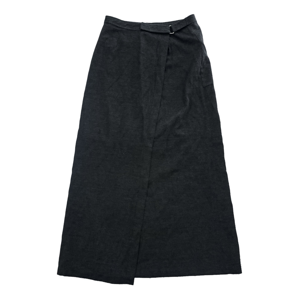 A|X ARMANI EXCHANGE 90s Vintage Long Wrap Skirt M Gray