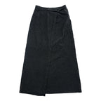 A|X ARMANI EXCHANGE 90s Vintage Long Wrap Skirt M Gray